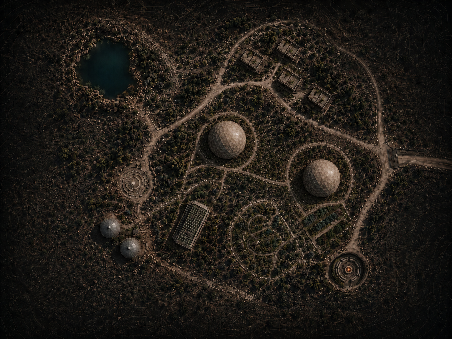 Ranch Lion Rose property study — aerial and site plan